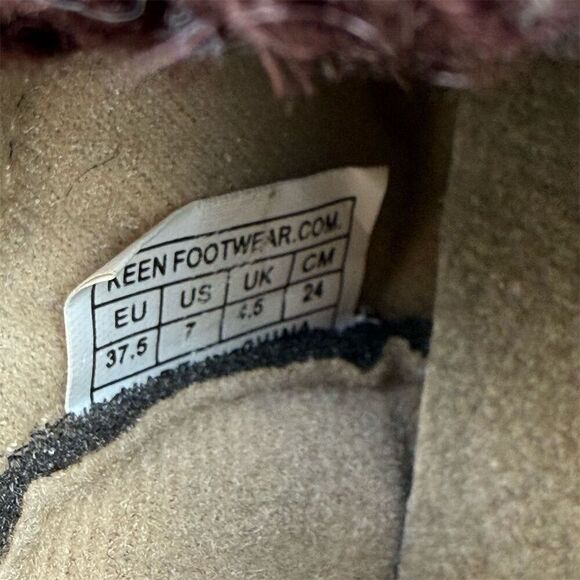 KEEN Shay Women's Brown Suede Knit Ankle Booties Size 7 - Picture 10 of 11